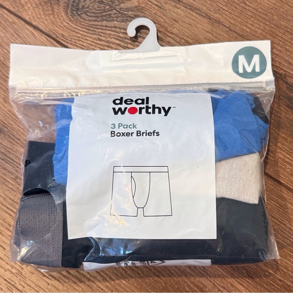 Deal Worthy Boxer Briefs 3 Pack New Size Medium Boys